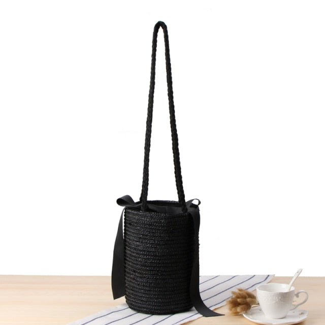 Boho Bag, Woven Straw Handbag, Alice Bag
