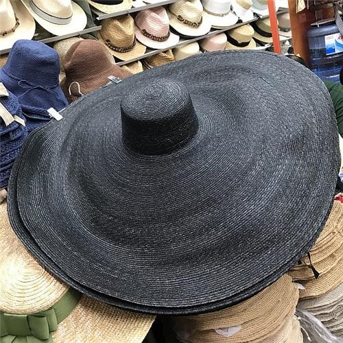 Boho Hat, Sun Hat, Beach Hat, Extra Large Wide Brim Straw Hat (35 cm)