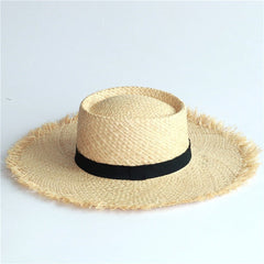 Boho Hat, Sun Hat, Beach Hat, Wide Brim Hat, Straw Hat, Natural Color