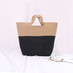 Boho Bag, Woven Straw Handbag, Tia Bag
