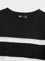 Round Neck Striped Sweater