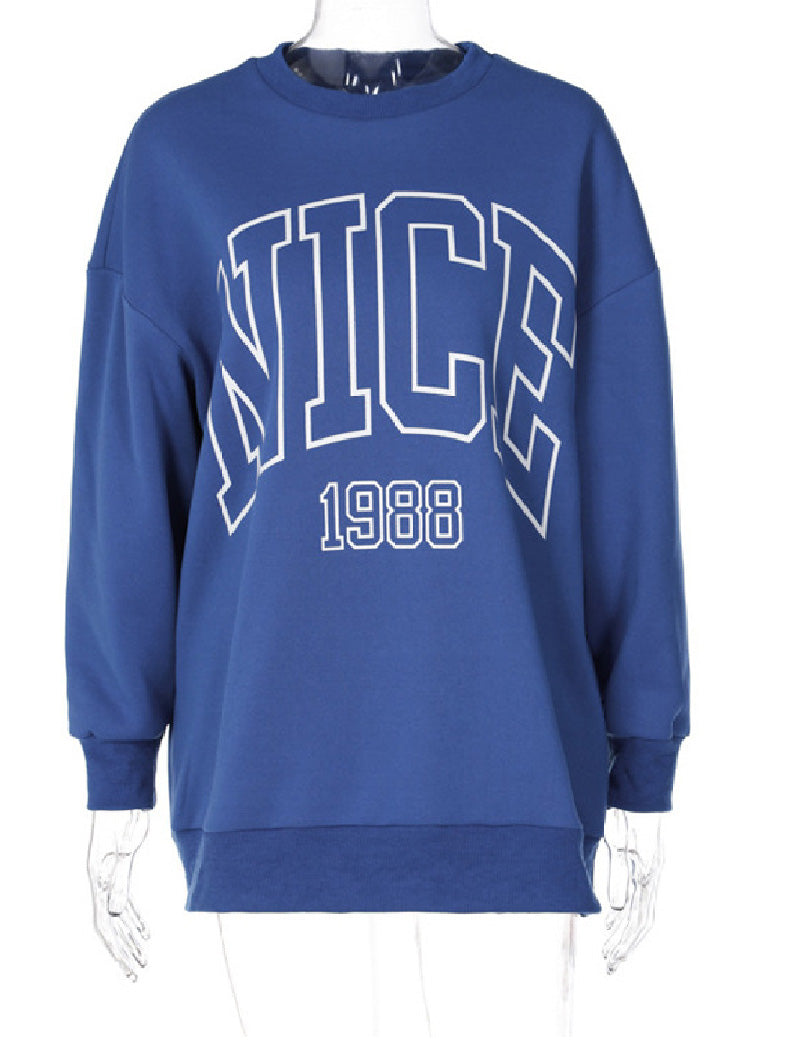 Women's T-Shirts Printed Crew Neck Long Sleeve T-Shirt
