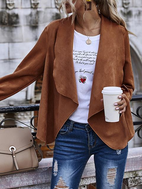 Solid Color Casual Cozy Coat