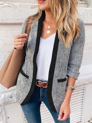 Women¡¯s Coats Colorblock Slim Blazer