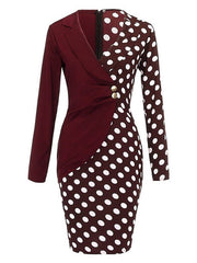 Women's Dresses Slim Stitching Business Mini Dress