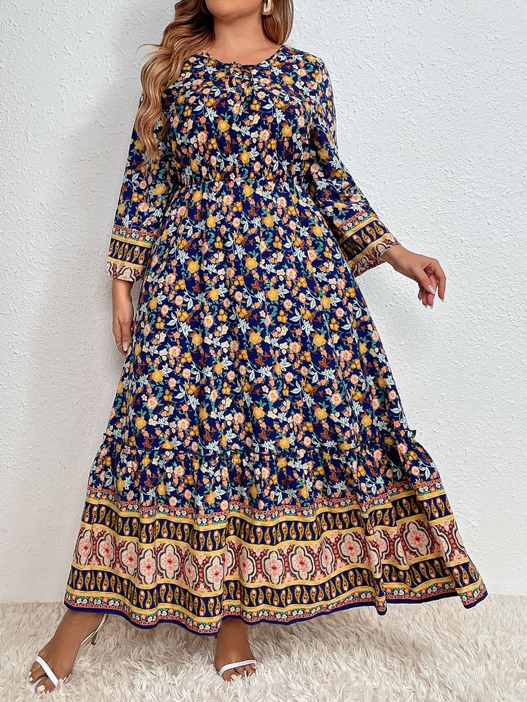Women's Dresses Solid One-Shoulder Tie-Up Slim Dress