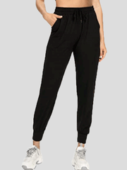 Women's Pants Casual Drawstring Pocket Tie Feet Sweatpants