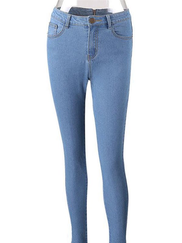 Women's Pants Sexy Back Zipper Pencil Jeans