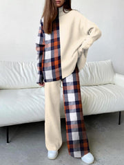 Women's Sets Fashion Printed Long Sleeve Trousers Two-Piece Suit