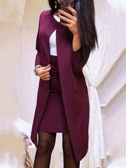 Women's Sets Solid Coat Skirt Professional Two-Piece Suit
