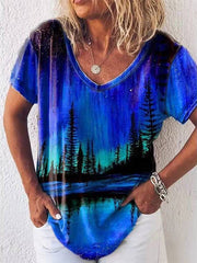 Women's T-Shirts Creative Graphic Print Short Sleeve Loose T-Shirt