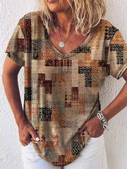 Women's T-Shirts Creative Graphic Print Short Sleeve Loose T-Shirt