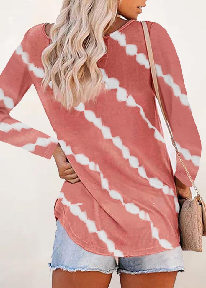 Long Sleeve Round Neck Printed T-shirt