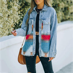 Button Down Casual  Denim Jacket