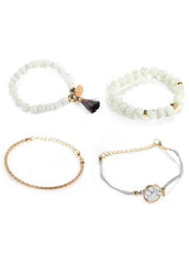 Four-Piece Tassel Bracelet