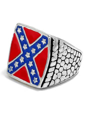 Flag Day Theme Cross Star Creativity Ring