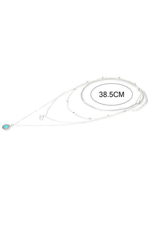 Elepant Calaite Layer Necklace