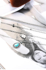 Elepant Calaite Layer Necklace