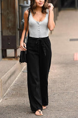 Bow Tie Straight Leg Pants