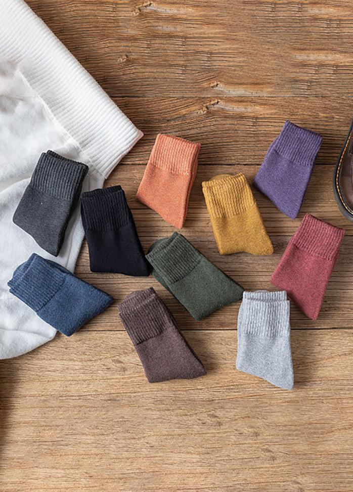 Comfortable Solid Color Women's Socks