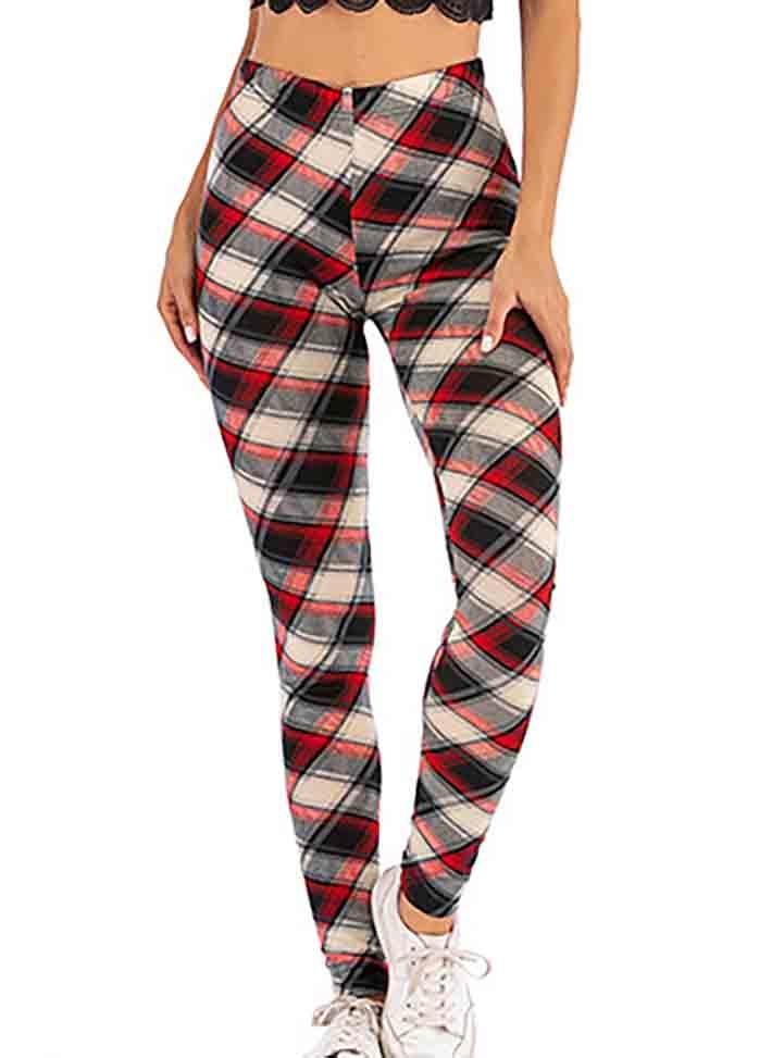 Casual Plaid Pants