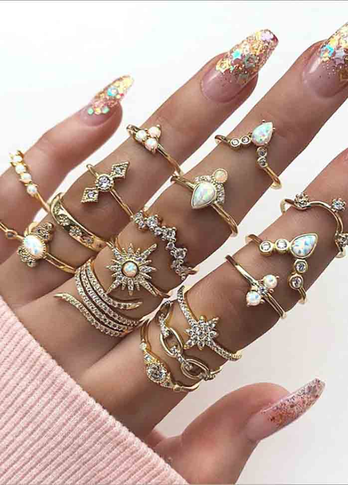 Bohemian Style Ring Set