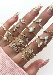 Bohemian Style Ring Set