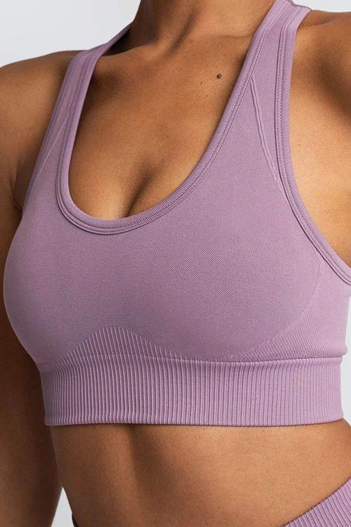 Solid Seamless Bra Leggings Set