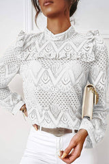 Fashion Sweet Solid Patchwork O Neck Tops(3 Colors)