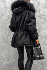 Street Punk Color Block Patchwork Mandarin Collar Outerwear