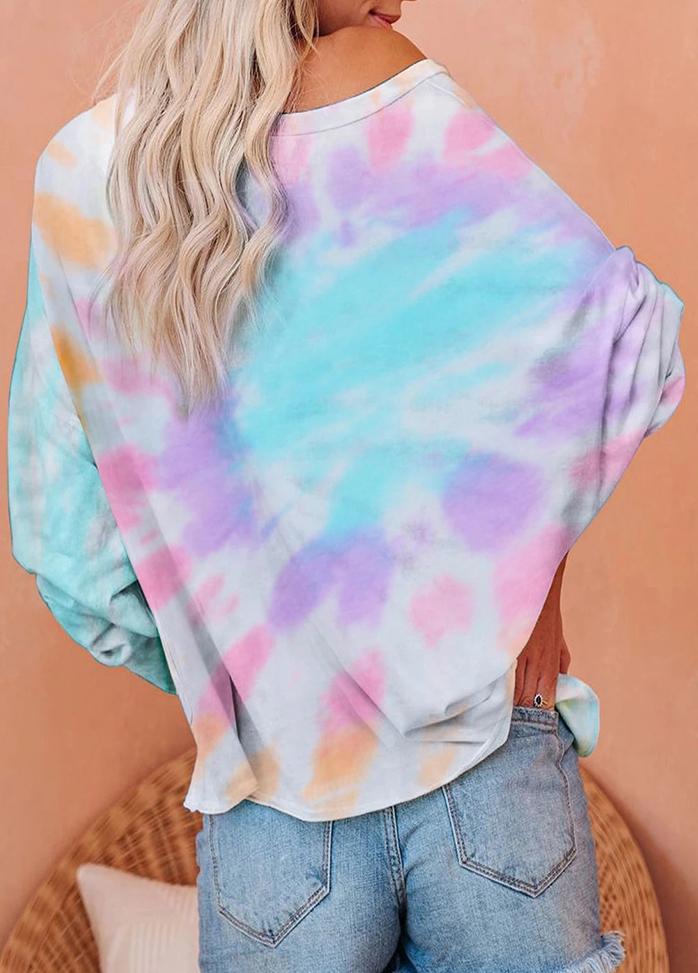 Long Sleeve Gradient Boat Neck Top