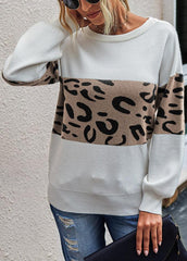 Long Sleeve Printed Casual Sweater