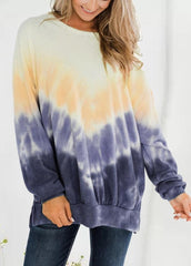 Casual Gradient Long Sleeve Top