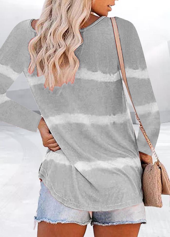Long Sleeve Casual Striped T-shirt
