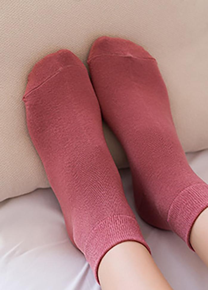 Comfortable Solid Color Women's Socks