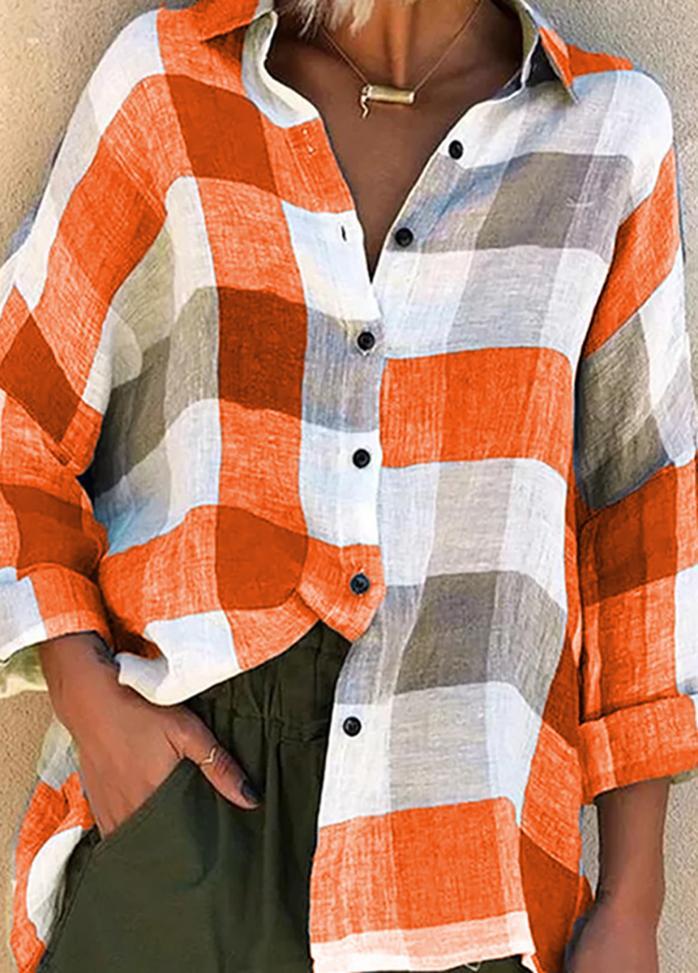 Long Sleeve Button Striped Shirt