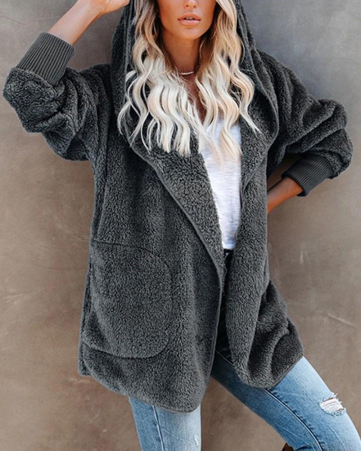 Faux Shearling Shaggy Oversized Teddy Coats