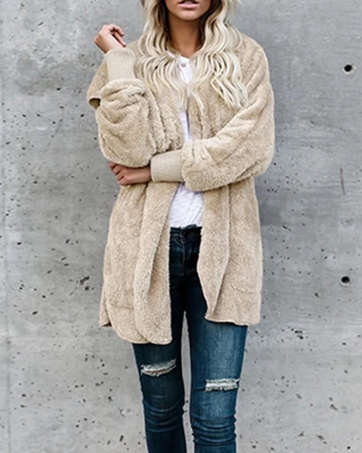 Faux Shearling Shaggy Oversized Teddy Coats