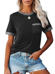 Crew Neck Casual Short Sleeve T-Shirt