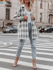Button Down Front Pocket Shacket Top