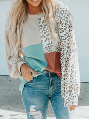 Casual Print O-Neck Long Sleeve Sweartshirt