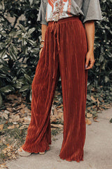 Finding Wonderland Pleated Elastic Waist Pants