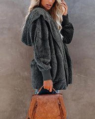 Faux Shearling Shaggy Oversized Teddy Coats