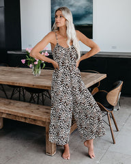 Spaghetti Strap Jumpsuit Loose Baggy Wide Leg Long Pants Tie-dye Rompers