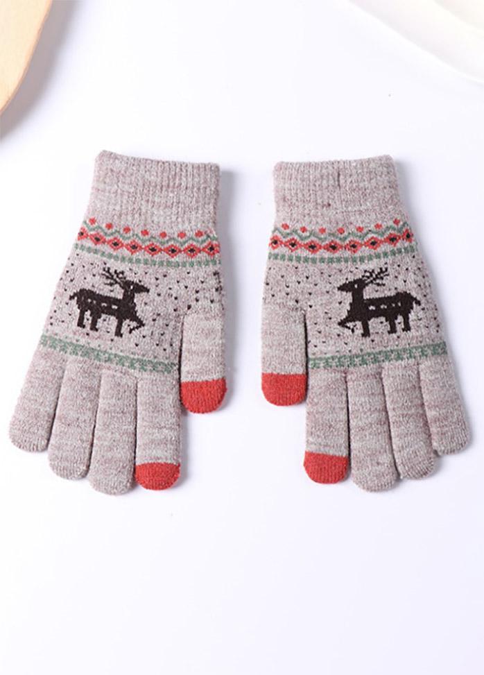 Elk Knitted Gloves