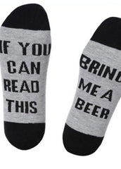 Letter Printed Socks