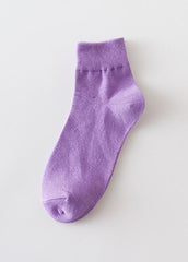 Comfortable Solid Color Women's Socks