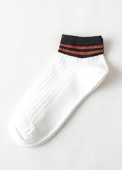 Cotton Striped Women's Boat Socks