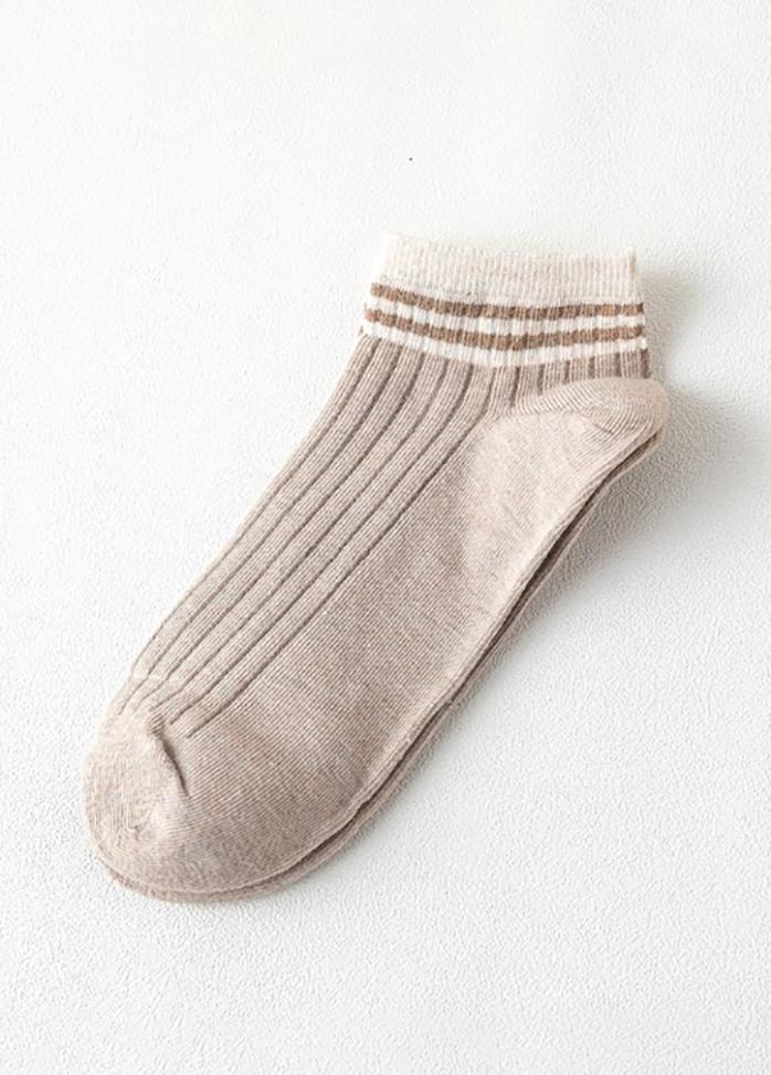 Cotton Striped Women's Boat Socks