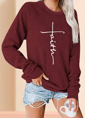 Long Sleeve Casual Round Neck Top